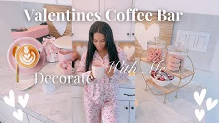 2025 Valentines Day Coffee Bar Ideas 💕 Decorate With Me | ASMR