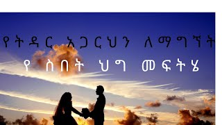 Amharic love meditation (የ ትዳር አጋርህን ወደ ሕይወትህ ለማምጣት ትፈልጋለህ)#impact seminar