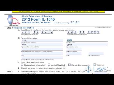 Form IL 1040 Individual Income Tax Return Form IL 1040 Individual Income Tax Return