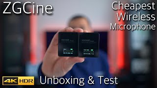 ZGCine Real UHF Wireless Microphone Unboxing \u0026 Sound Test