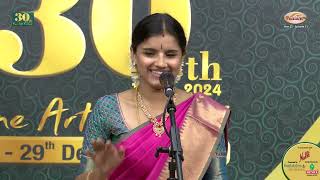 Kruthi Bhat (Vocal) – Mudhra’s 30th Fine Arts Festival