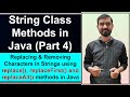 Replacing & Removing Characters in Strings (Hindi) || String Class Methods In Java by Deepak