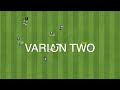 third man combination 2 passing variations football soccer