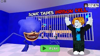 SONIC TAPES in ROBLOX BARRY'S PRISON RUN! (OBBY)