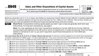 IRS Form 8949 walkthrough (Sales and Other Dispositions of Capital Assets)