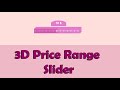 3D Price Range Slider by using HTML & CSS