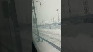 ❄️ БВ3622 потегляне от снежна гара Карнобат ❄️ 12.01.2025 ❄️