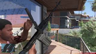 GTA 5 - Franklin's Mansion Shootout + Six Star Escape