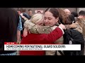 utah national guardsman welcomed home by family after year in djibouti east africa