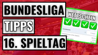 SPORTWETTEN TIPPS: Bundesliga 16. Spieltag Prognose