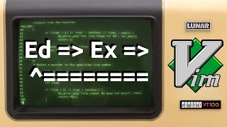 Ed, Ex, Vim... and Ed: The roots of text editing