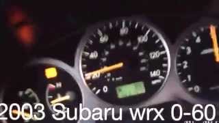 Subaru wrx 2003 0-60