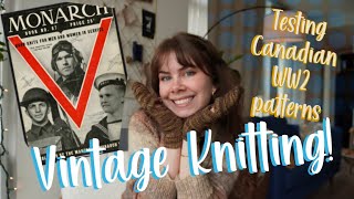 VINTAGE KNITTING : Knitting For Victory || Canadian Army Patterns (FREE PATTERN BOOK)