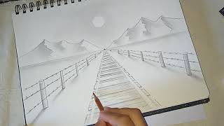 Punto de fuga. Dibujo fácil. How to draw one point perspective!!!