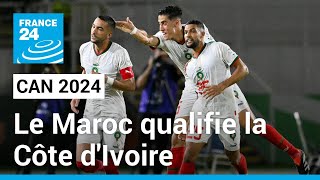 CAN 2024 : Le Maroc qualifie la Côte d'Ivoire pour les huitièmes de finale • FRANCE 24