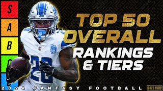 Full PPR Top 50 Overall Rankings - 2024 Fantasy Football