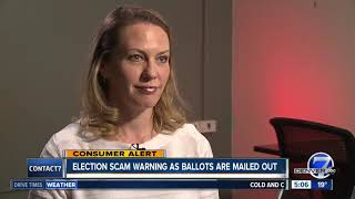Election scam warning