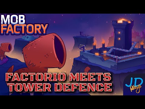 Factorio meets Tower Defence in Mob Factory Ep1 in 4k Lets Play, Walkthrough, Tutorial
