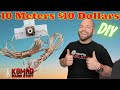 DIY 10 Meter Dipole For Under $10 Dollars!