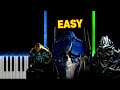 Transformers - Arrival To Earth | EASY Piano Tutorial