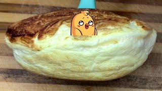 souffle omelette \\ Super airy omelette soufflé \\ 달걀 2개로 만드는 부드럽고 폭신한 수플레 오믈렛