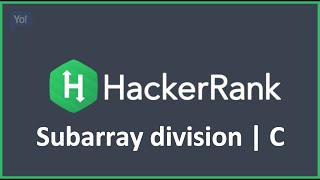 Subarray division | HackerRank Solution in C Programming
