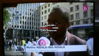 l'Interview de Maître Ndala wa  Ndala sur télé Bruxelles