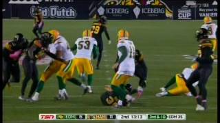 Blair Smith #48 LB  Edmonton Eskimos 28 Oct 2016