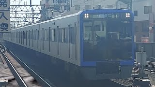 都営三田線6500系6503F各駅停車西高島平駅行き武蔵小杉駅到着