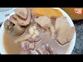 kudzu and tuckahoe soup with beans and pork bones🔴 去濕神湯🔴