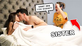 HER SISTER WOKE UP AND CAUGHT US...
