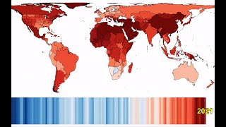 Climate Stripes Animation 1900-2021