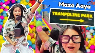 Trampoline Park me bohot masti ki 😱 #crafteraditi #youtubepartner #trampoline #vlog @CrafterAditi