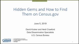 Hidden Gems and How to Find Them on Census.gov
