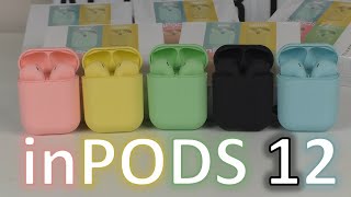 inPods12 Macaron Colour Wireless Airpods: Unboxing \u0026 Review