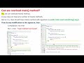 Can we overload main() method in java | Core Java Interview Question