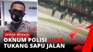 Hina Tukang Sapu Jalan, Oknum Polisi Dihukum Koprol Siang Bolong | tvOne Minute