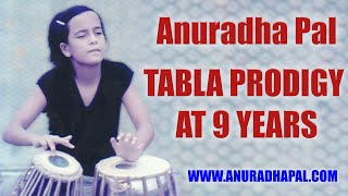 9 Year Tabla Prodigy Anuradha Pal on Indian TV, who shook World of Indian Music, despite no lineage!