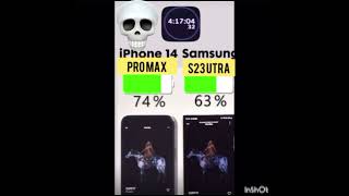 iPhone 14 pro Max versus Galaxy S2 three ultra battery test