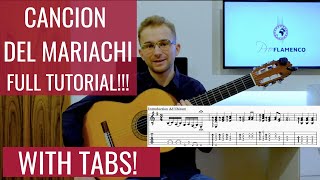 Cancion del Mariachi Guitar Lesson (TABS) / Desperado Guitar Tutorial