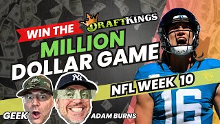 NFL Week 10 DraftKings : Milly Maker Secrets and Top Plays