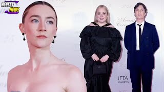 Saoirse Ronan Stuns in Blue 💙 as Irish Stars Shine at IFTA Awards ✨🇮🇪