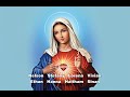 Chaplet of Immaculate Heart of Mary in Spanish