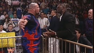 Lawrence Taylor and Bam Bam Bigelow get physical