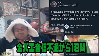 野田草履　金バエ音信不通から1週間　ガセネタ拡散　肝硬変グレードC　2024年11月10日放送