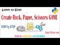 Python | Create Rock, Paper, Scissors GAME [Explained Step by Step] [Project]