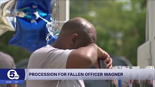 Lorain community shares support for fallen Lorain officer