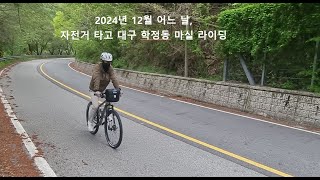 2024년 12월 어느날, 자전거 타고 대구학정동 마실 라이딩 / 멍때리는 영상 / #자전거이야기-v7t