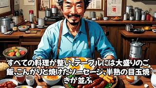 男飯！お正月5日目の朝ご飯そろそろ普通の生活に戻したいがビールをいっぱい飲んでしまう