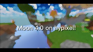 Cheating on Hypixel with Moon 4.0! Scaffold, Speed, Killaura!